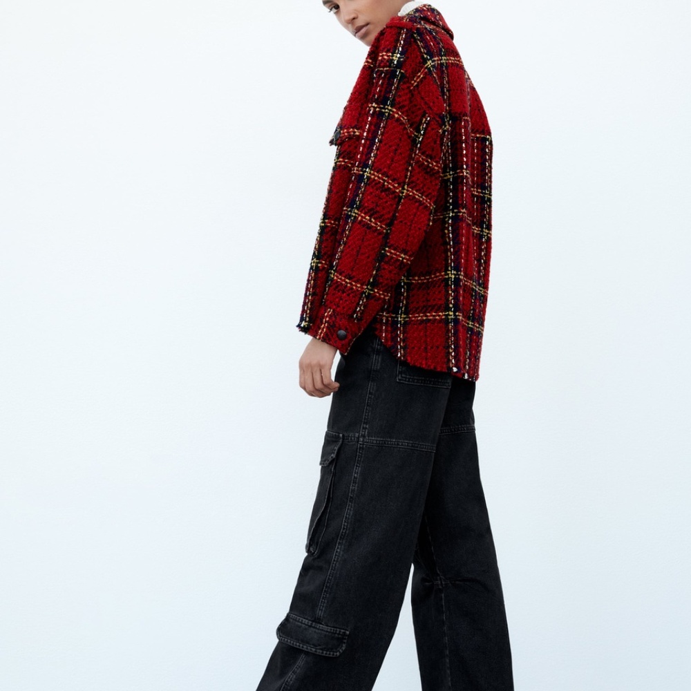 ZARA Textured Jacket - Picture 6 of 7
